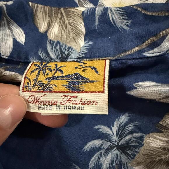 Vintage Hawaiian Winnie Fashions 70s 80s Button Up Shirt 3XL - Picture 3 of 8